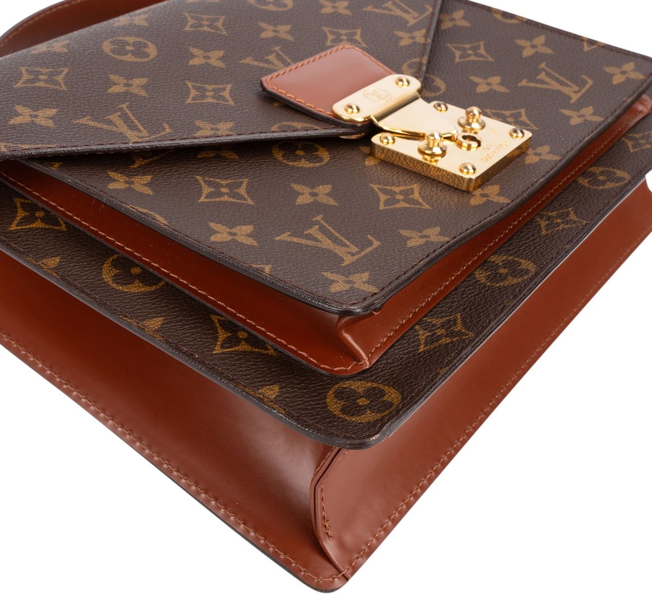 Louis Vuitton Louis Vuitton Monogram Canvas Monceau Handbag Bruin