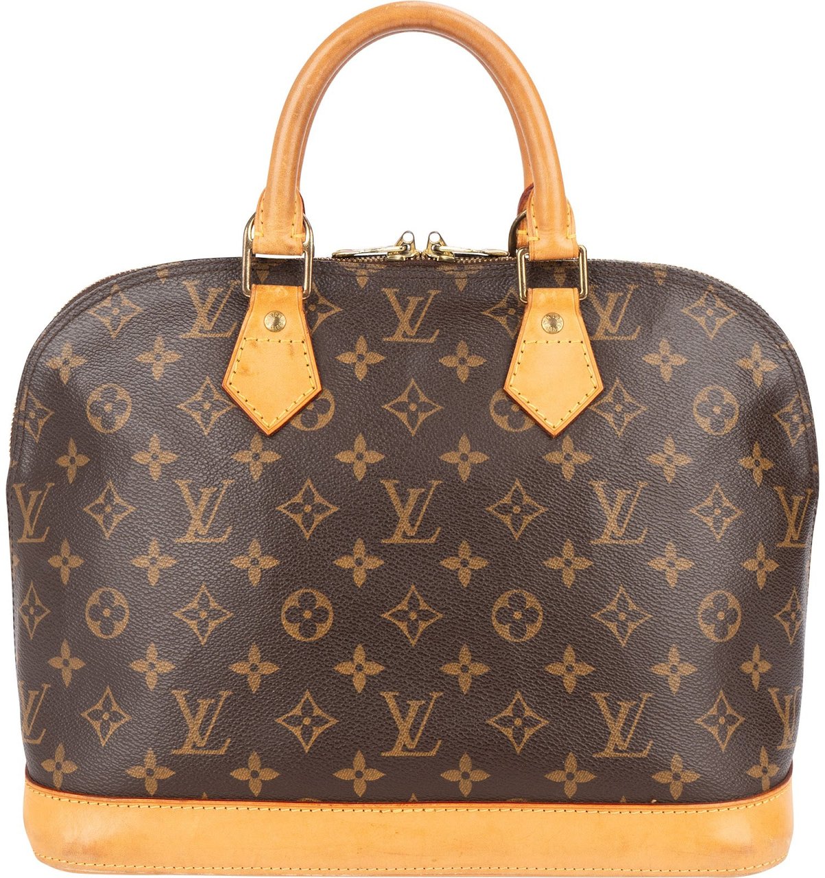 Louis Vuitton Louis Vuitton Monogram Canvas Alma PM Handbag Bruin