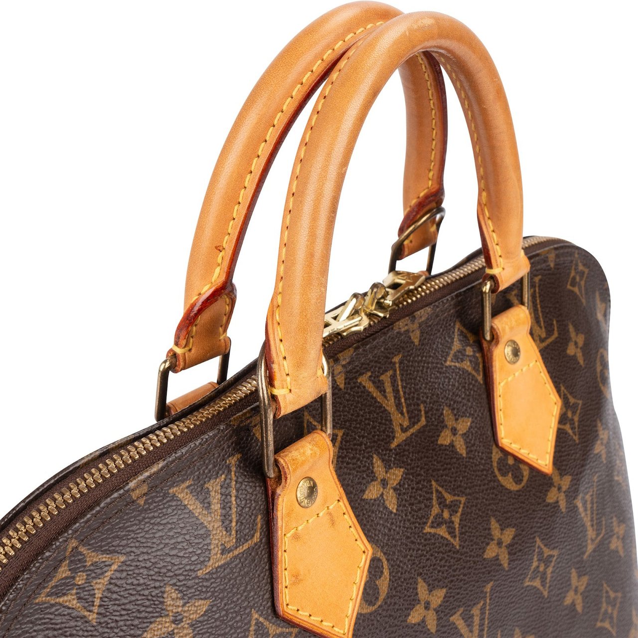Louis Vuitton Louis Vuitton Monogram Canvas Alma PM Handbag Bruin