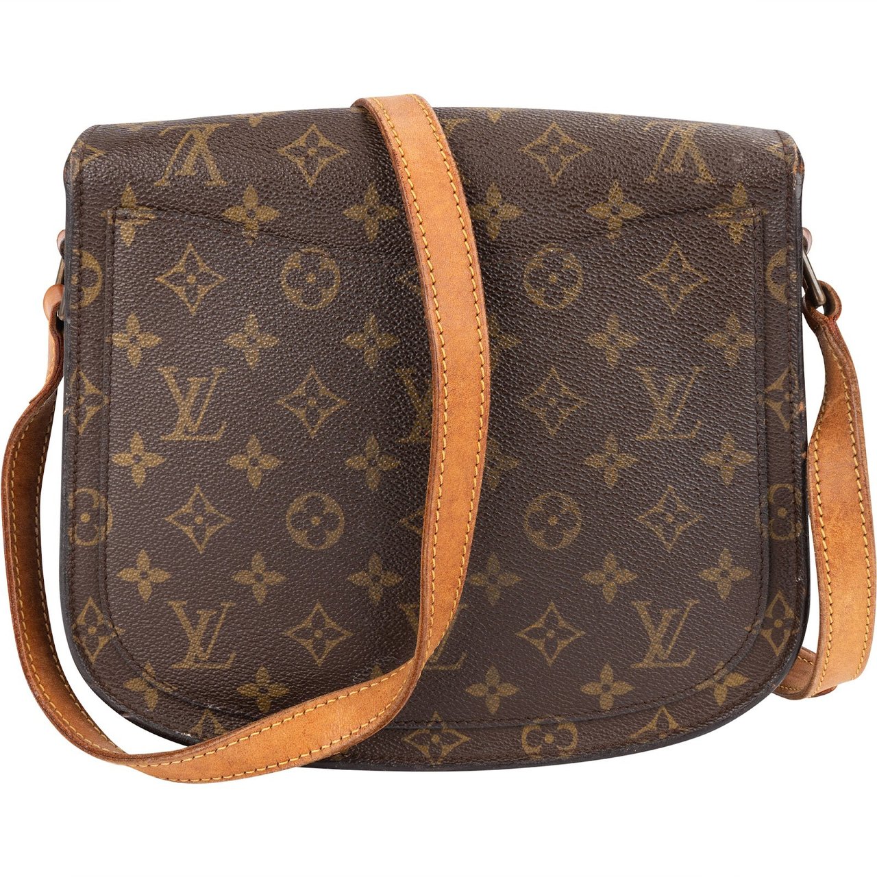 Louis Vuitton Louis Vuitton Monogram Canvas Saint Cloud GM Crossbody Bag Bruin