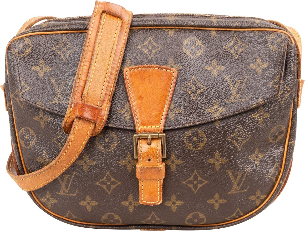 Louis Vuitton Louis Vuitton Monogram Canvas Jeune Fille GM Crossbody Bag Bruin
