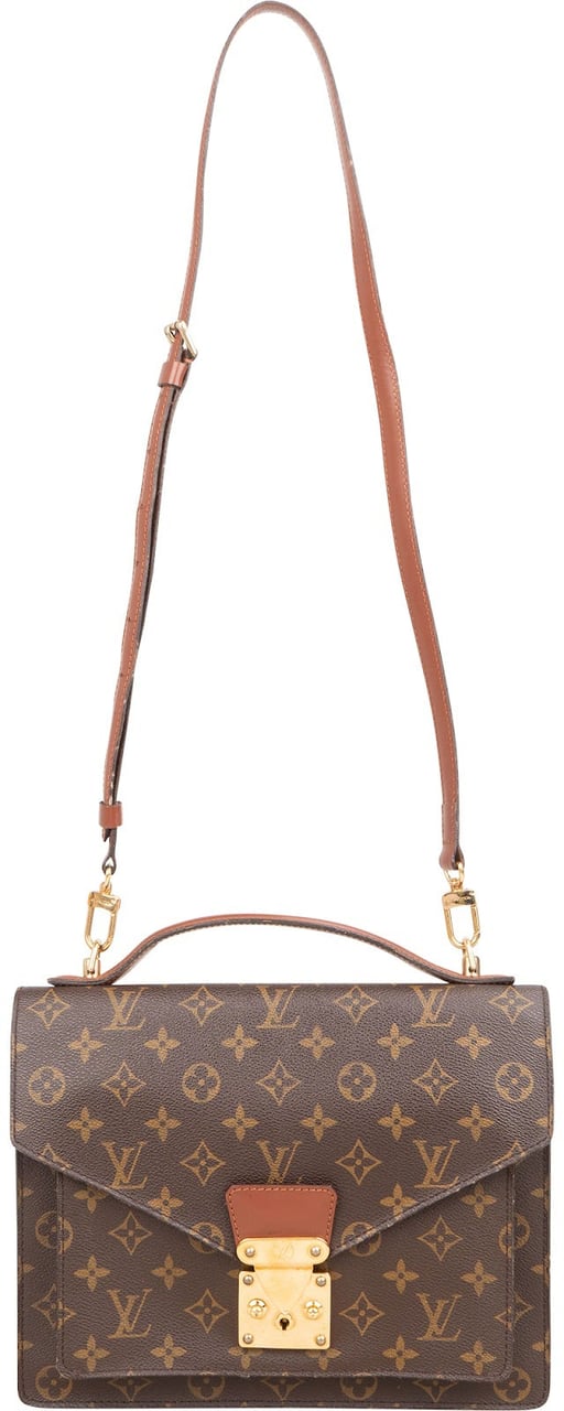 Louis Vuitton Louis Vuitton Monogram Canvas Monceau Handbag Bruin
