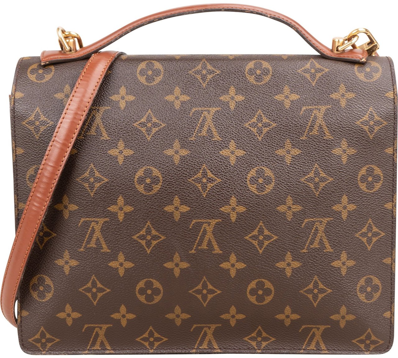 Louis Vuitton Louis Vuitton Monogram Canvas Monceau Handbag Bruin
