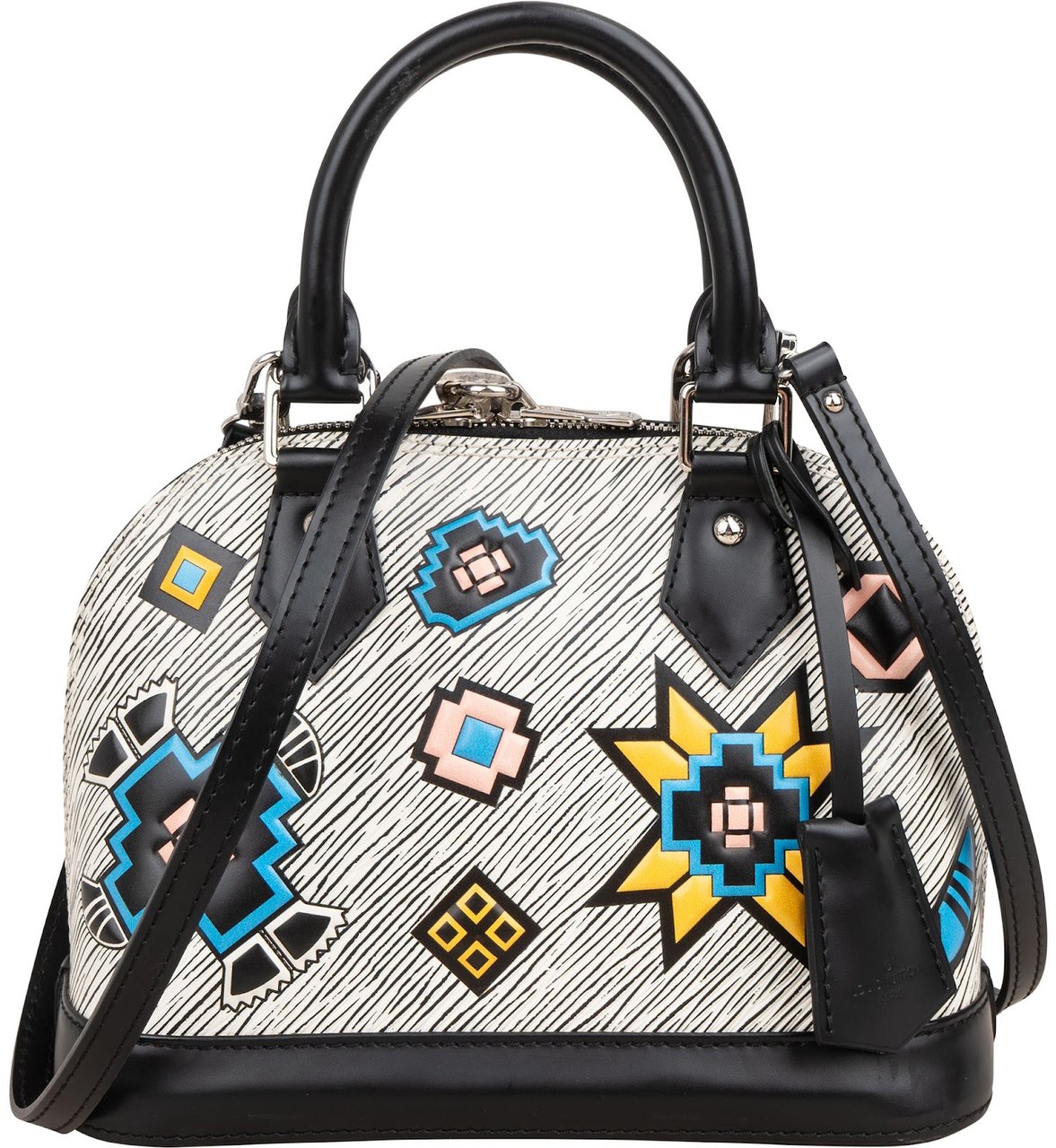 Louis Vuitton Limited Epi Leather Azteque Alma BB Handbag Wit