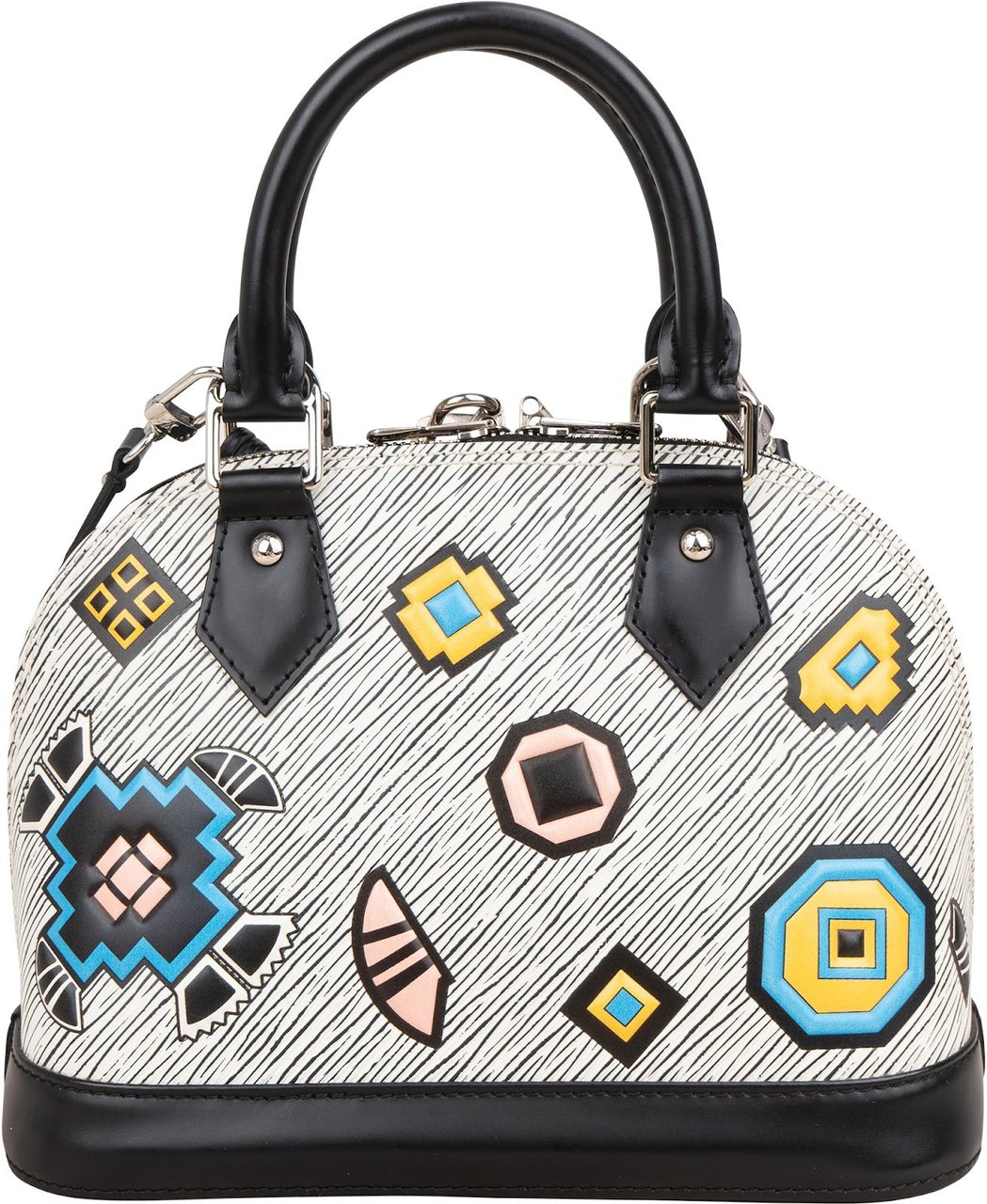 Louis Vuitton Limited Epi Leather Azteque Alma BB Handbag Wit