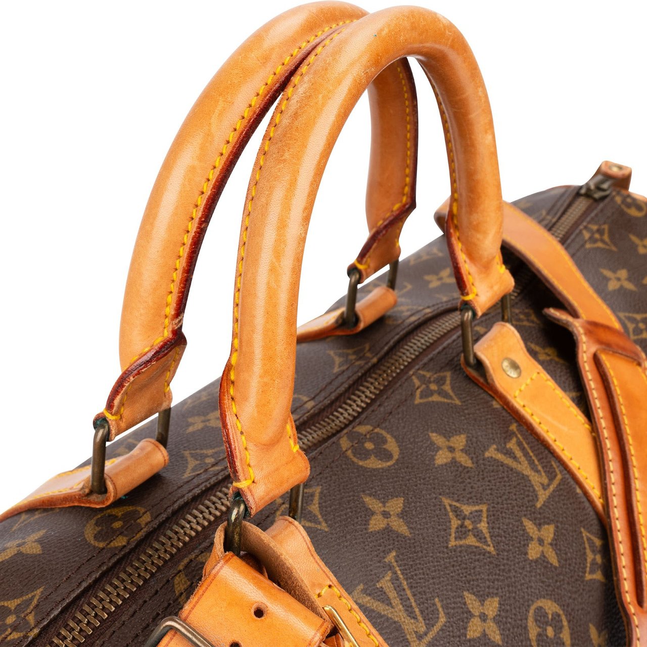 Louis Vuitton Louis Vuitton Monogram Canvas Keepall 50 Bandoulière Travel Bag Bruin
