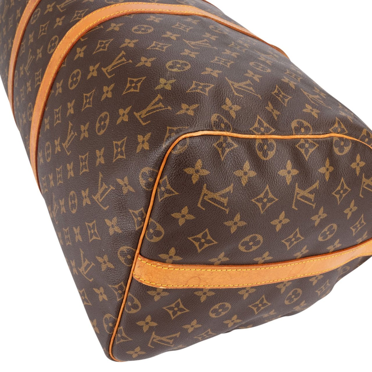 Louis Vuitton Louis Vuitton Monogram Canvas Keepall 55 Bandoulière Travel Bag Bruin
