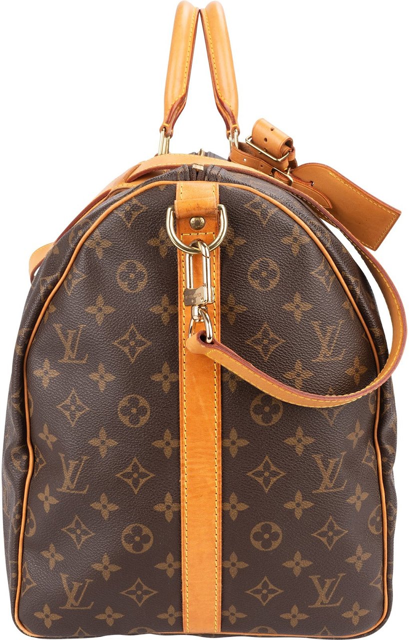 Louis Vuitton Louis Vuitton Monogram Canvas Keepall 55 Bandoulière Travel Bag Bruin
