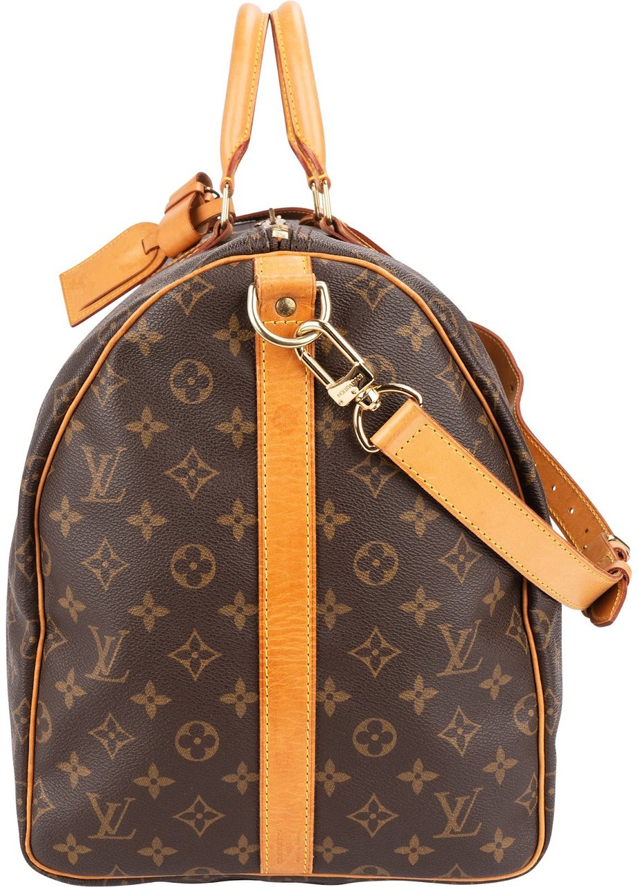 Louis Vuitton Louis Vuitton Monogram Canvas Keepall 55 Bandoulière Travel Bag Bruin