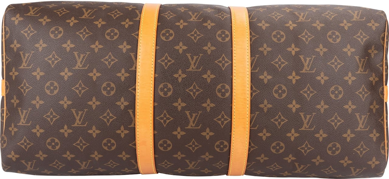 Louis Vuitton Louis Vuitton Monogram Canvas Keepall 55 Bandoulière Travel Bag Bruin