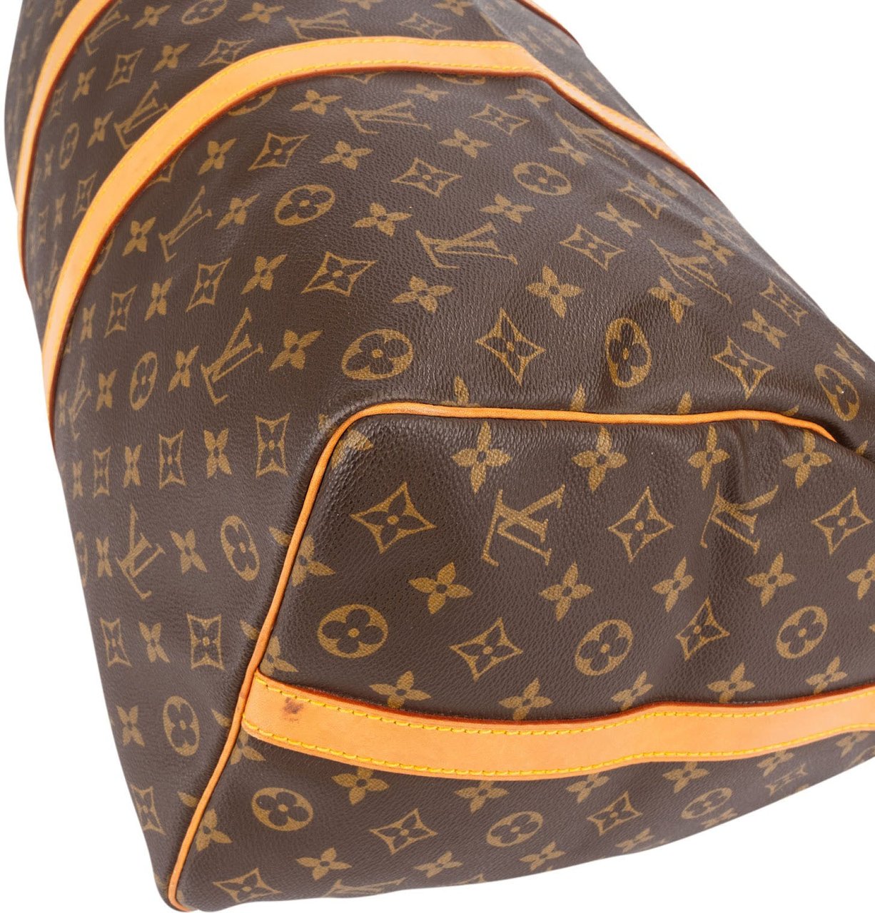 Louis Vuitton Monogram Canvas Keepall 50 Bandoulière Travel Bag Bruin