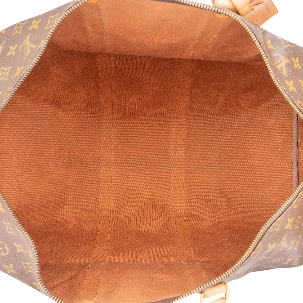 Louis Vuitton Monogram Canvas Keepall 55 Bandoulière Travel Bag Bruin