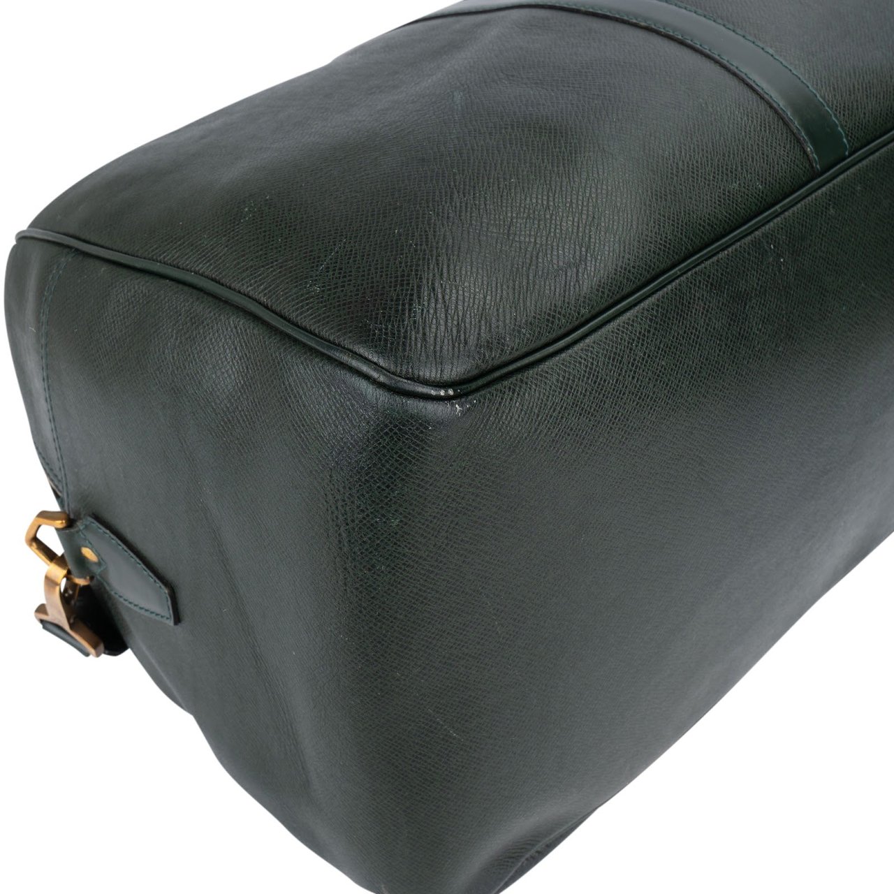 Louis Vuitton Louis Vuitton Green Taiga Leather Kendall 55 Bandoulière Travel Bag Groen