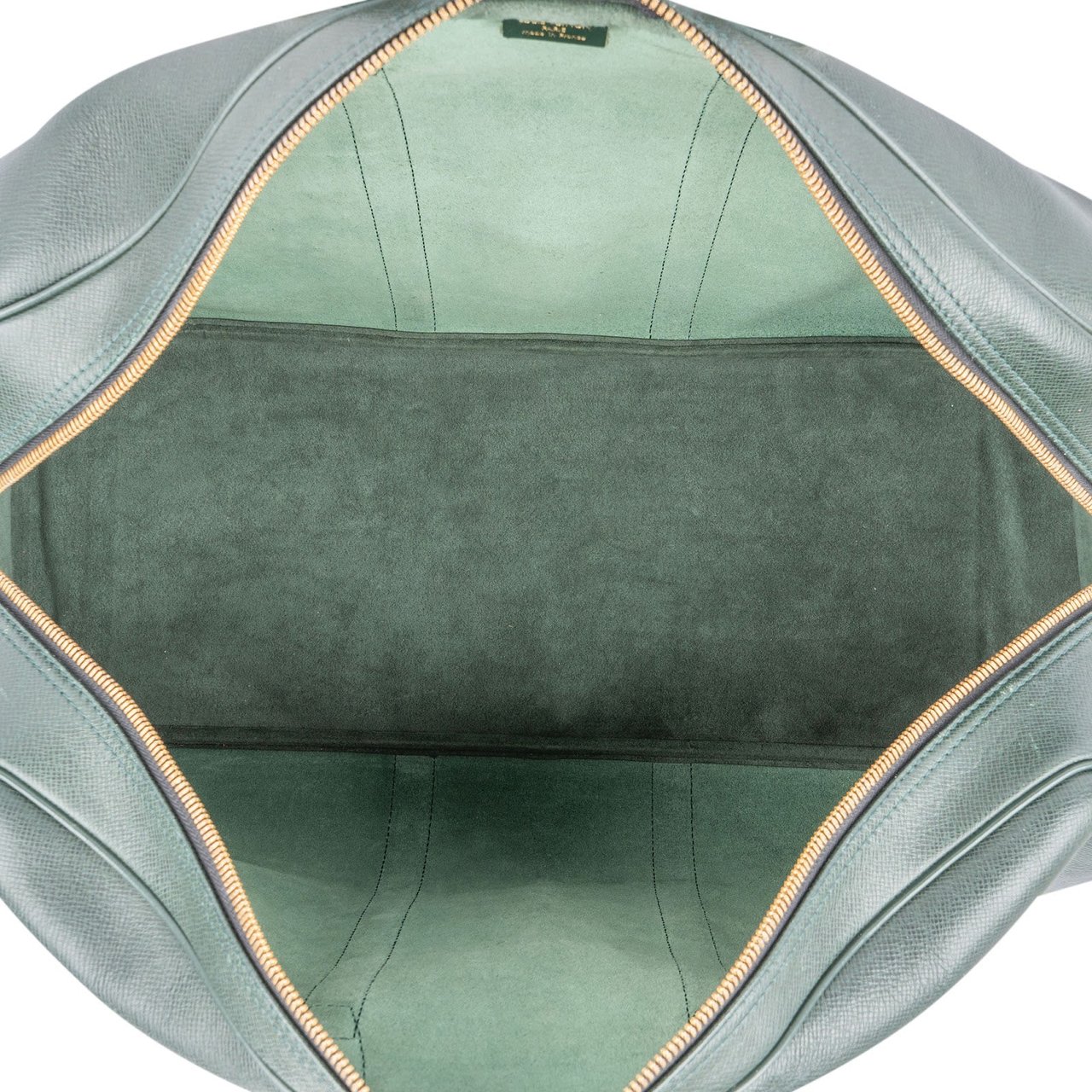 Louis Vuitton Louis Vuitton Green Taiga Leather Kendall 55 Bandoulière Travel Bag Groen