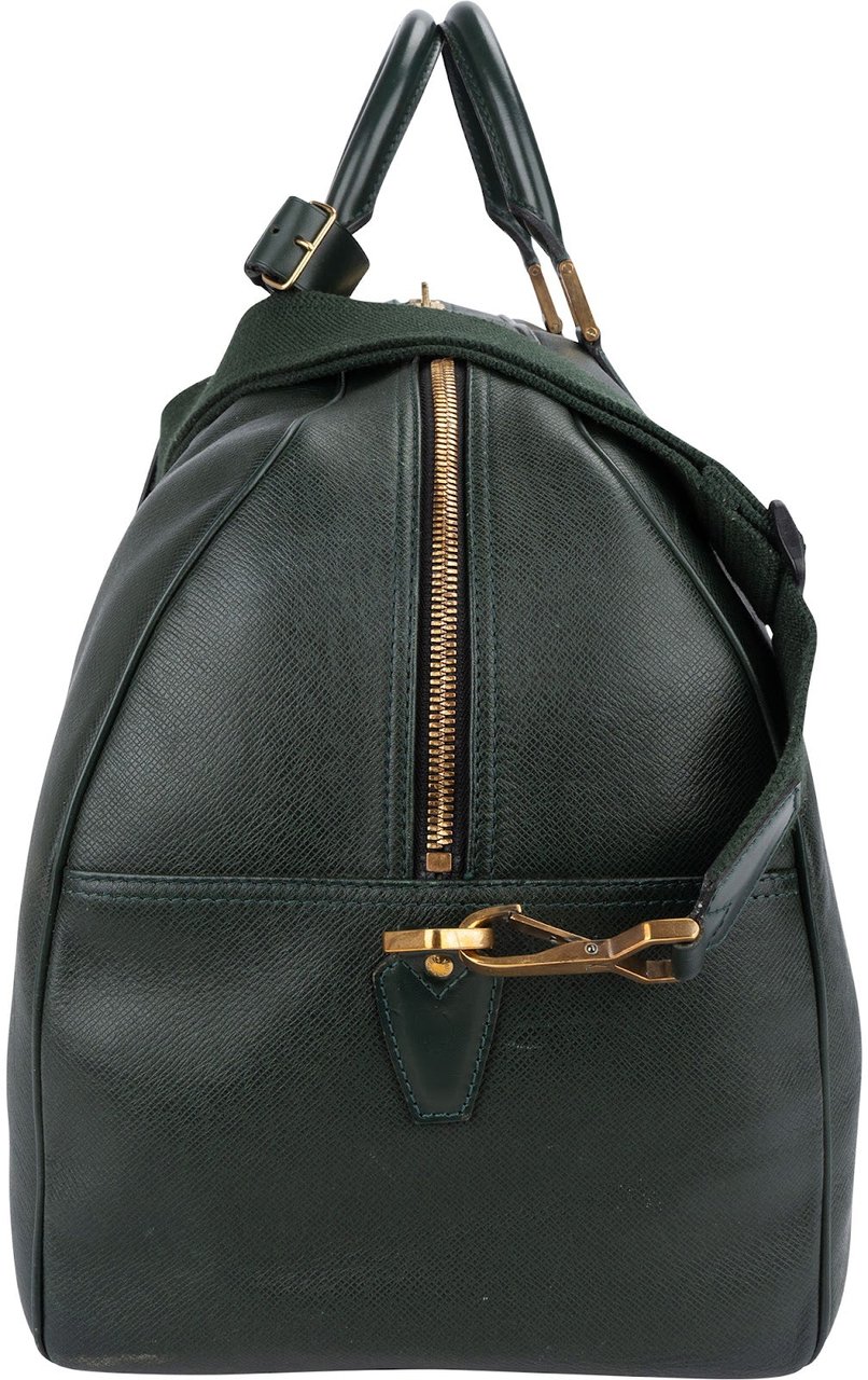 Louis Vuitton Louis Vuitton Green Taiga Leather Kendall 55 Bandoulière Travel Bag Groen