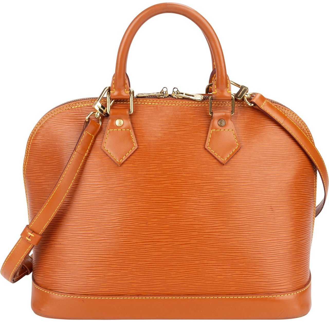 Louis Vuitton Louis Vuitton Brown Epi Leather Alma PM Handbag Oranje