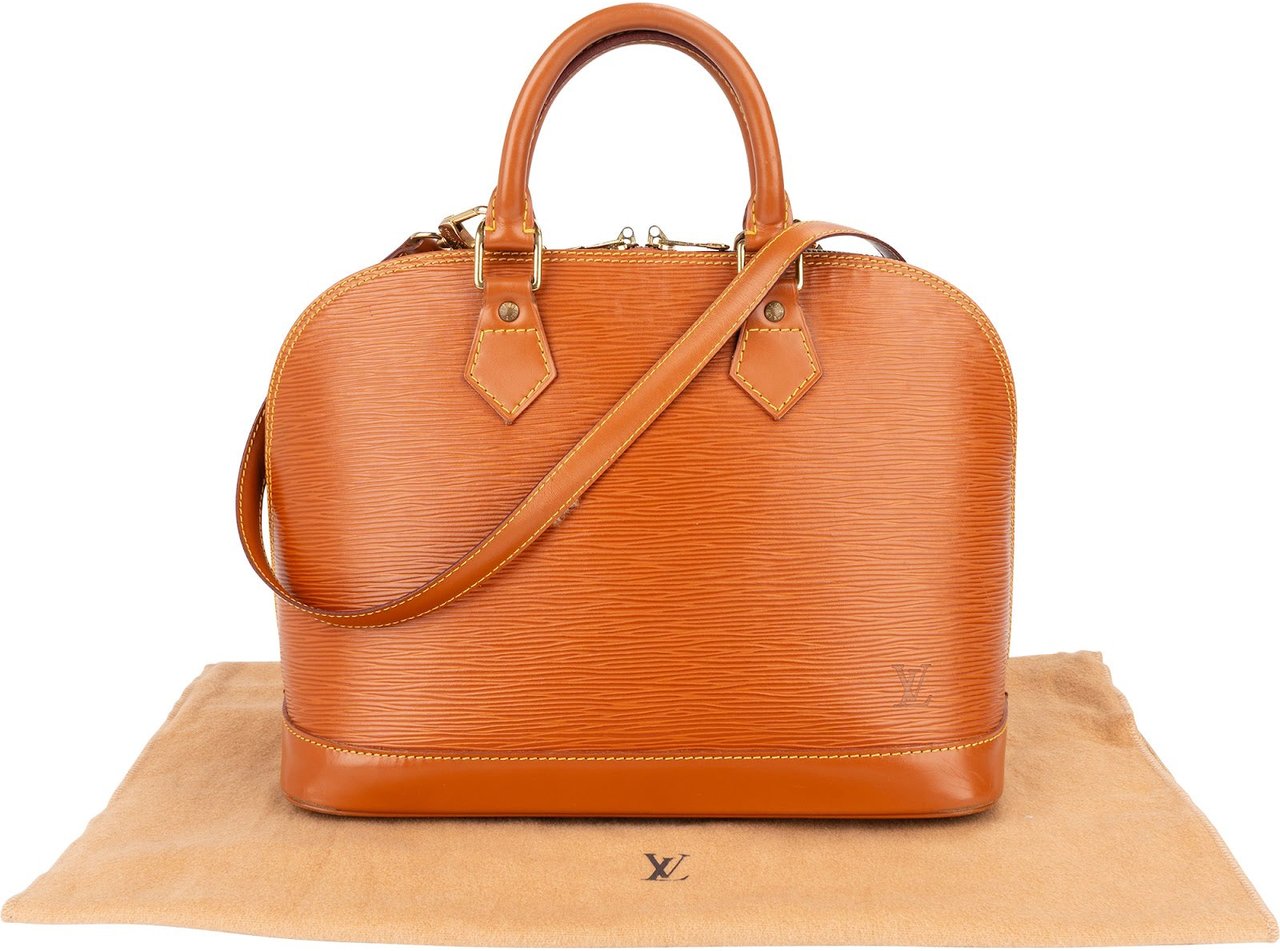 Louis Vuitton Louis Vuitton Brown Epi Leather Alma PM Handbag Oranje