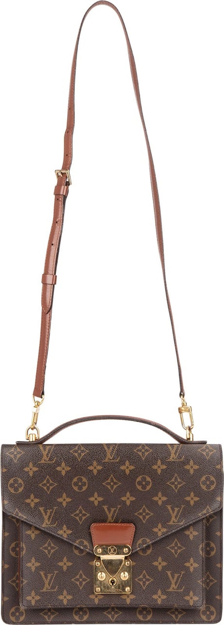 Louis Vuitton Louis Vuitton Monogram Canvas Monceau Handbag Bruin