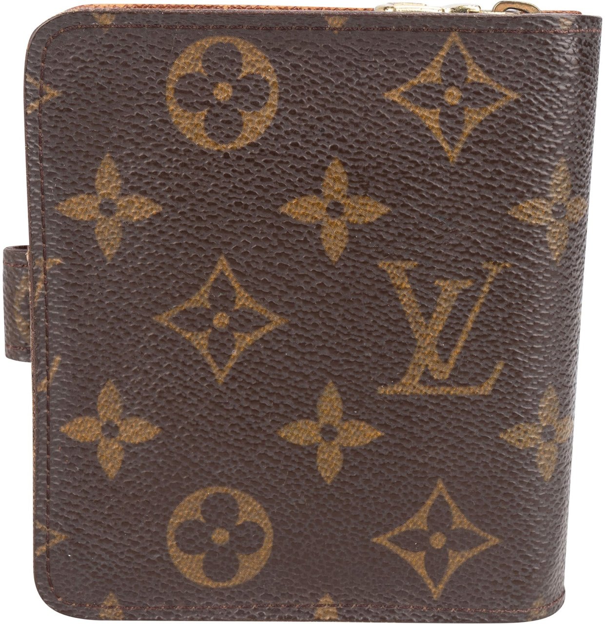 Louis Vuitton Louis Vuitton Monogram Canvas Compact Zip Wallet Bruin