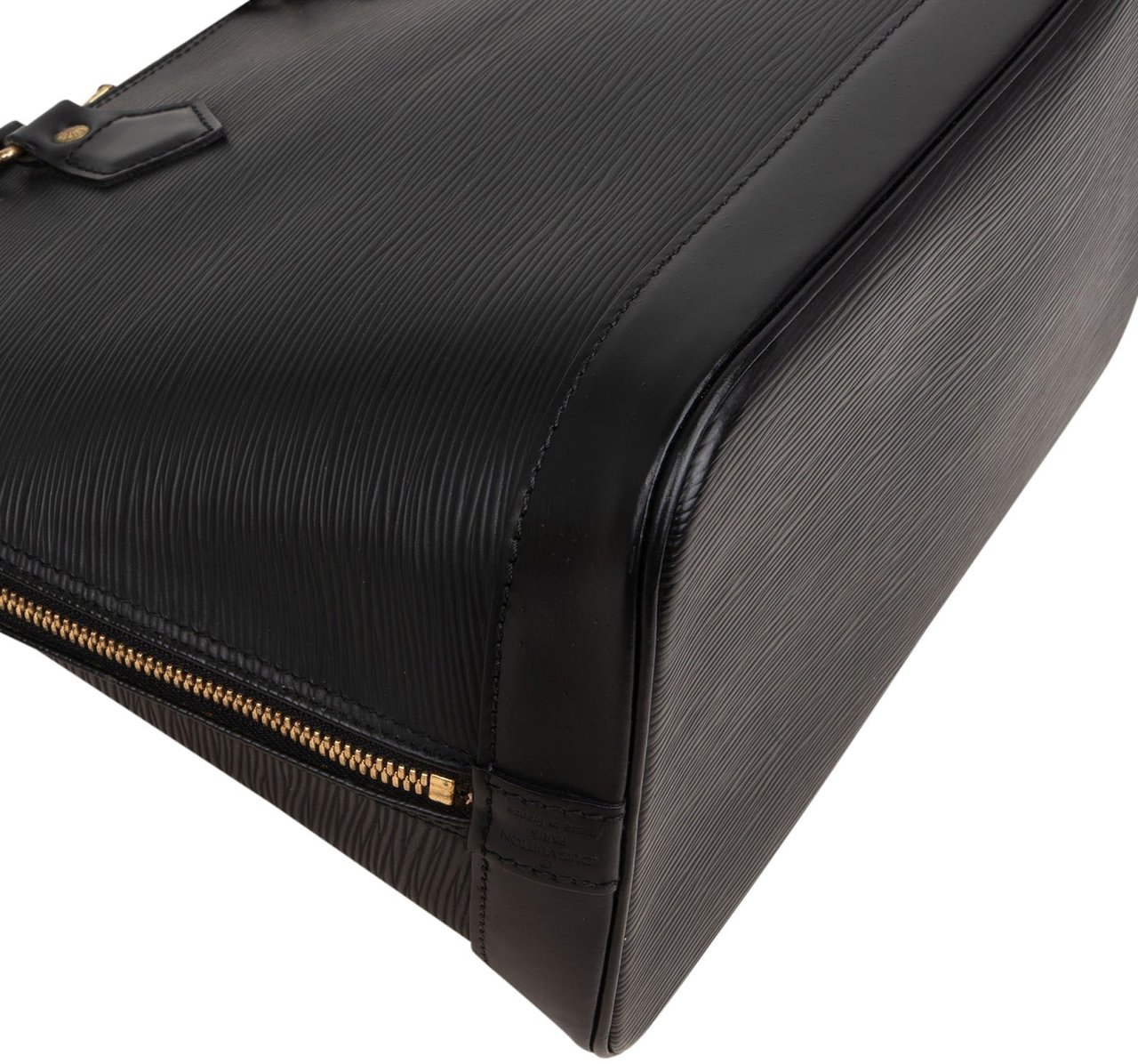 Louis Vuitton Louis Vuitton Noir Epi Leather Alma PM Handbag Zwart