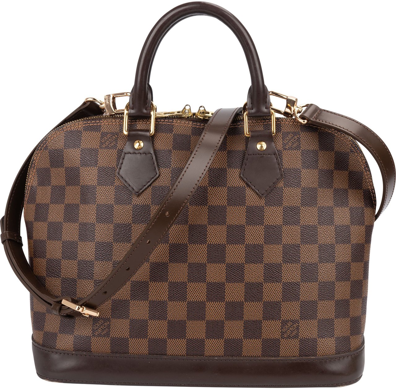 Louis Vuitton Louis Vuitton Monogram Damier Ebene Alma PM Handbag Bruin