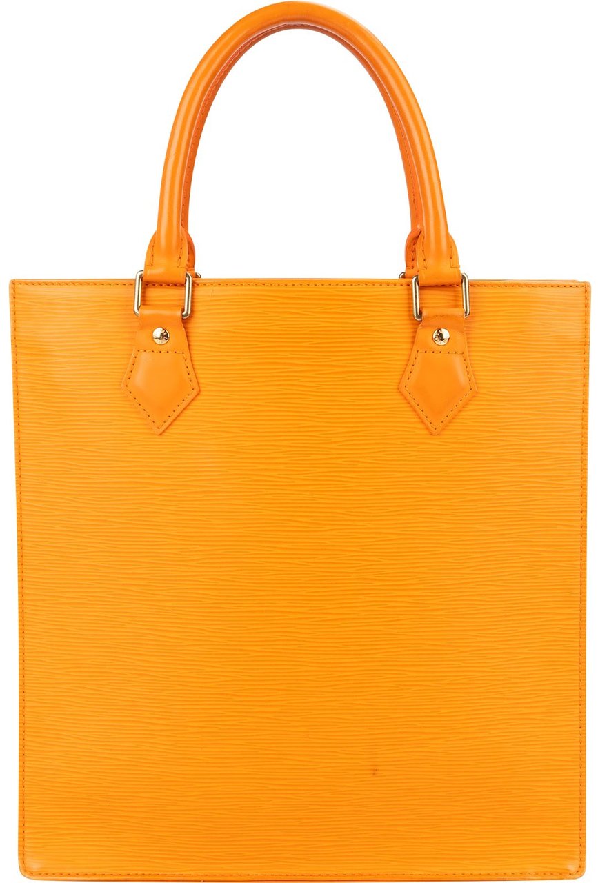 Louis Vuitton Louis Vuitton Orange Epi Leather Sac Plat Handbag Oranje