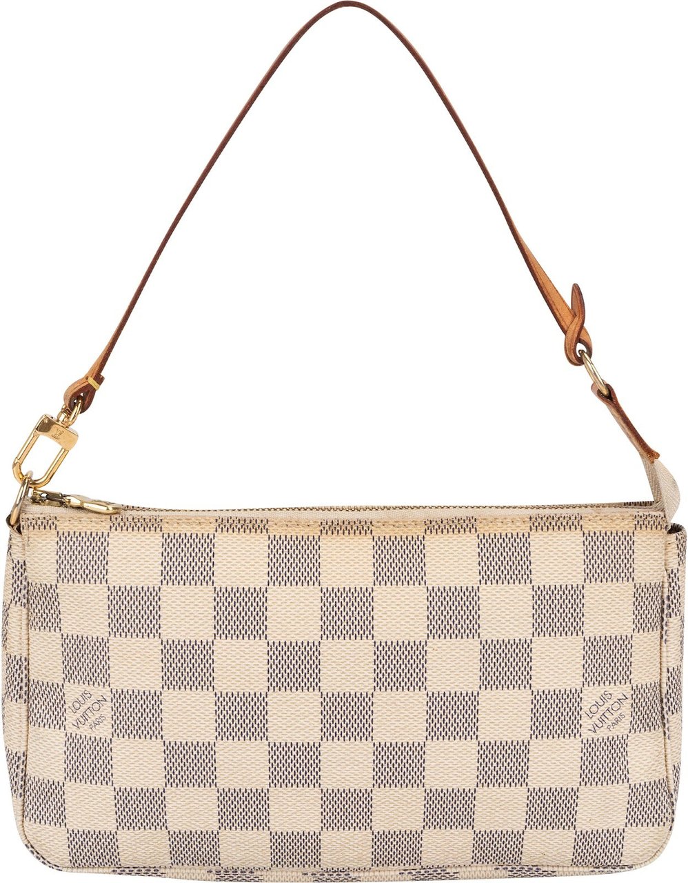 Louis Vuitton Monogram Damier Azur Pochette Accessoires Handbag Wit
