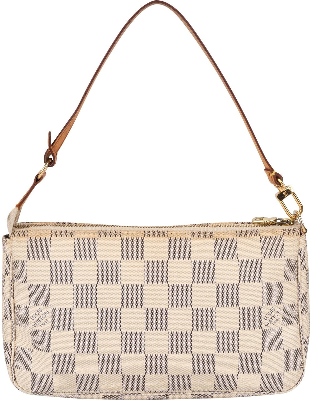 Louis Vuitton Monogram Damier Azur Pochette Accessoires Handbag Wit