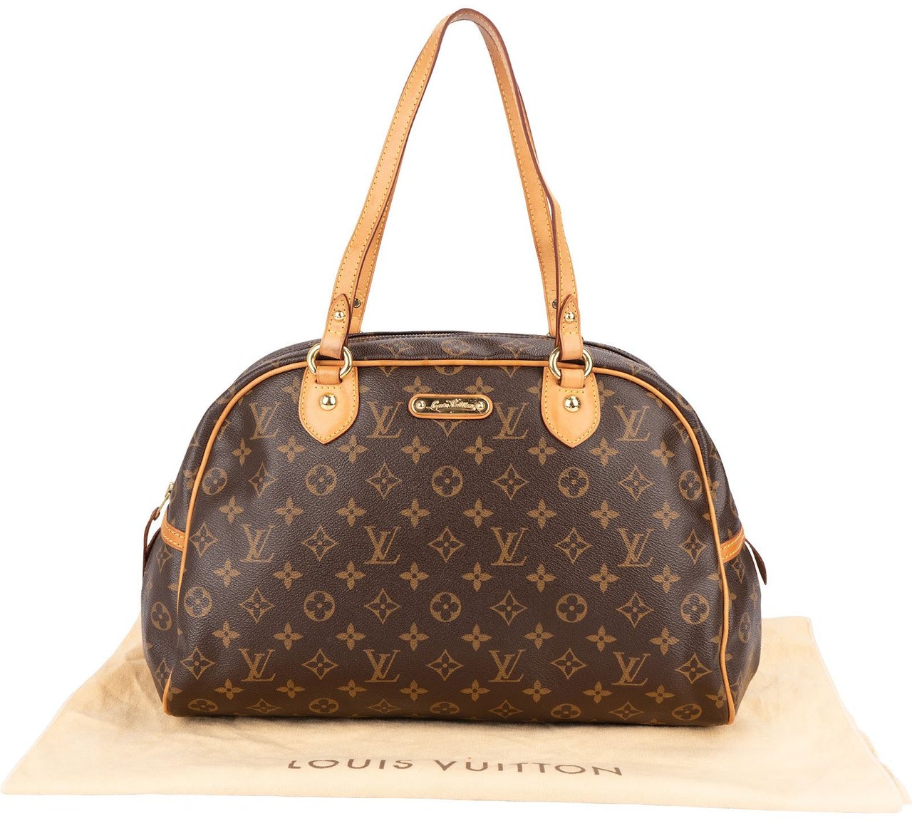 Louis Vuitton Monogram Canvas Montorgueil MM Shoulder Bag Bruin