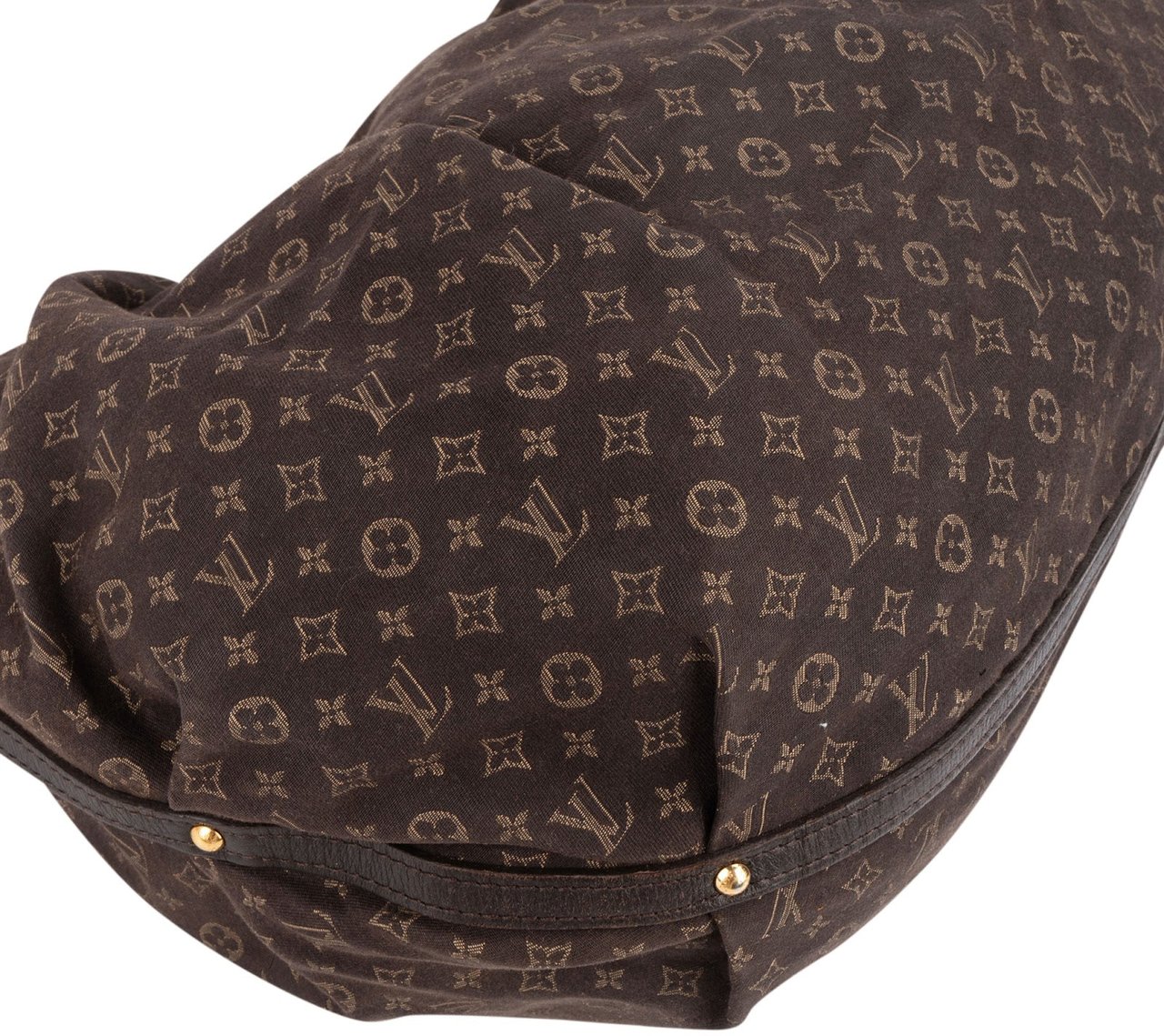 Louis Vuitton Mini Lin Monogram Idylle Fantaisie Hobo Shoulder Bag Bruin