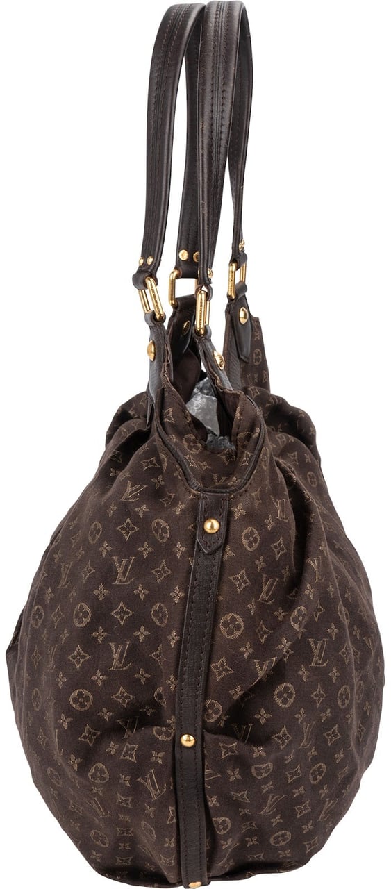 Louis Vuitton Mini Lin Monogram Idylle Fantaisie Hobo Shoulder Bag Bruin