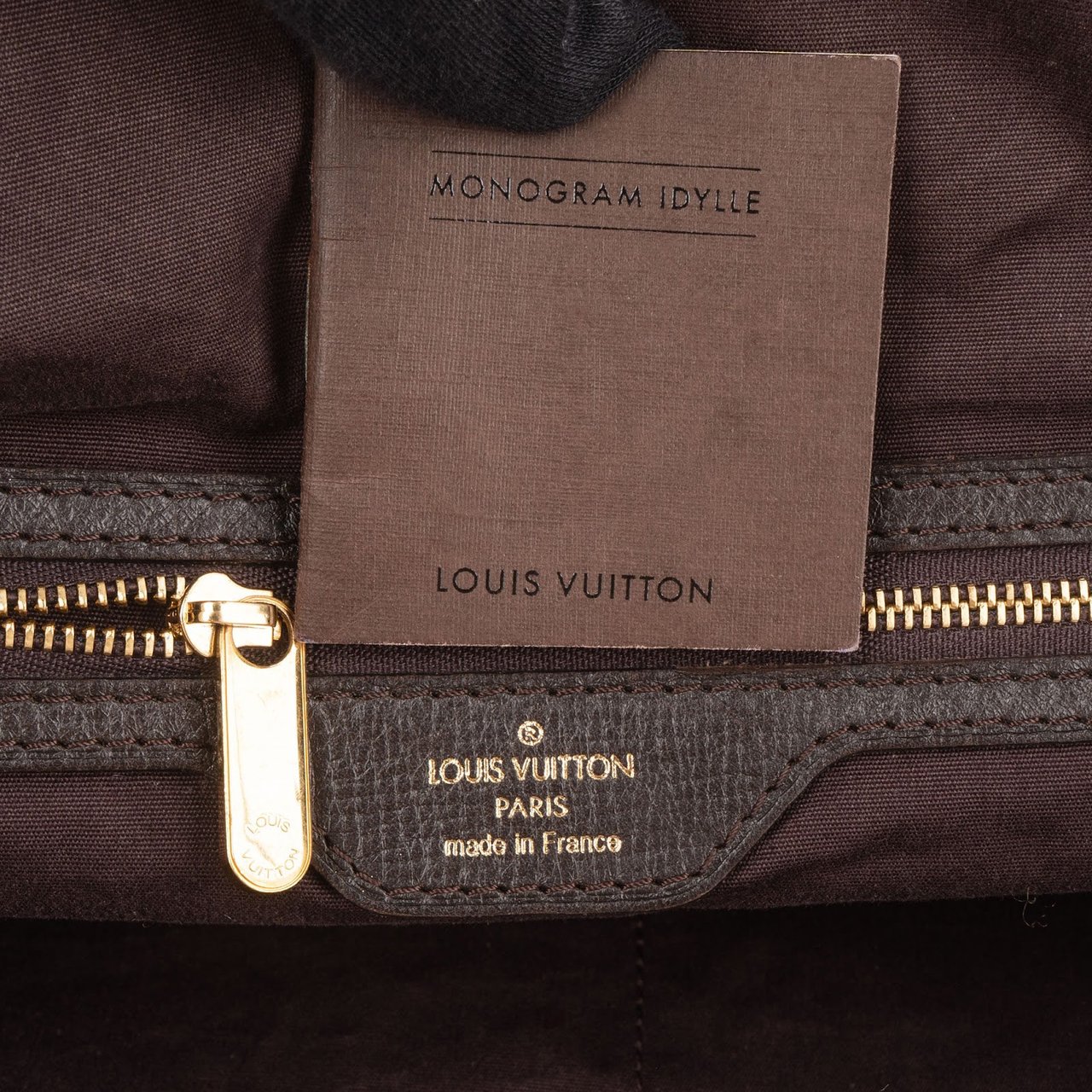 Louis Vuitton Mini Lin Monogram Idylle Fantaisie Hobo Shoulder Bag Bruin