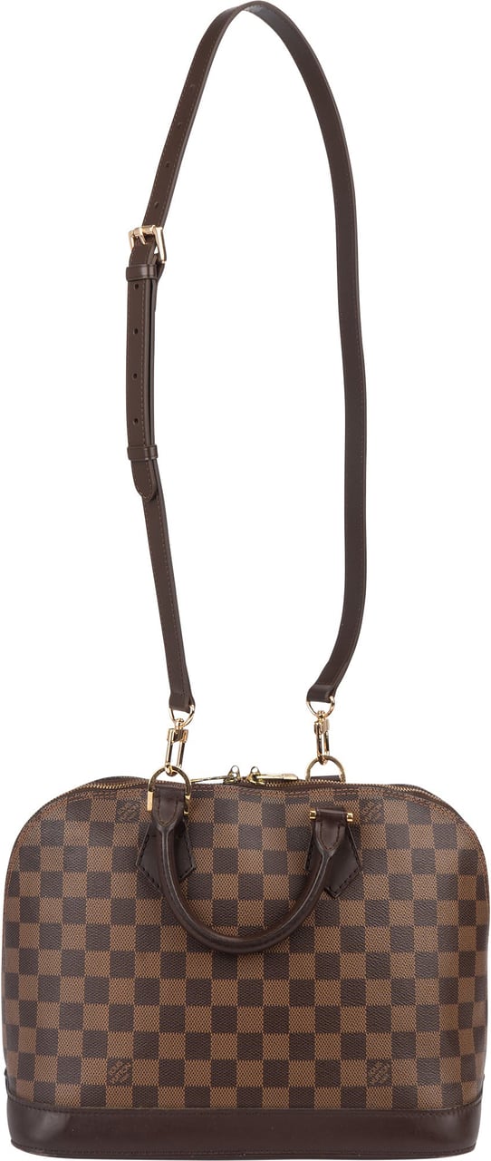 Louis Vuitton Monogram Damier Ebene Alma PM Handbag Bruin