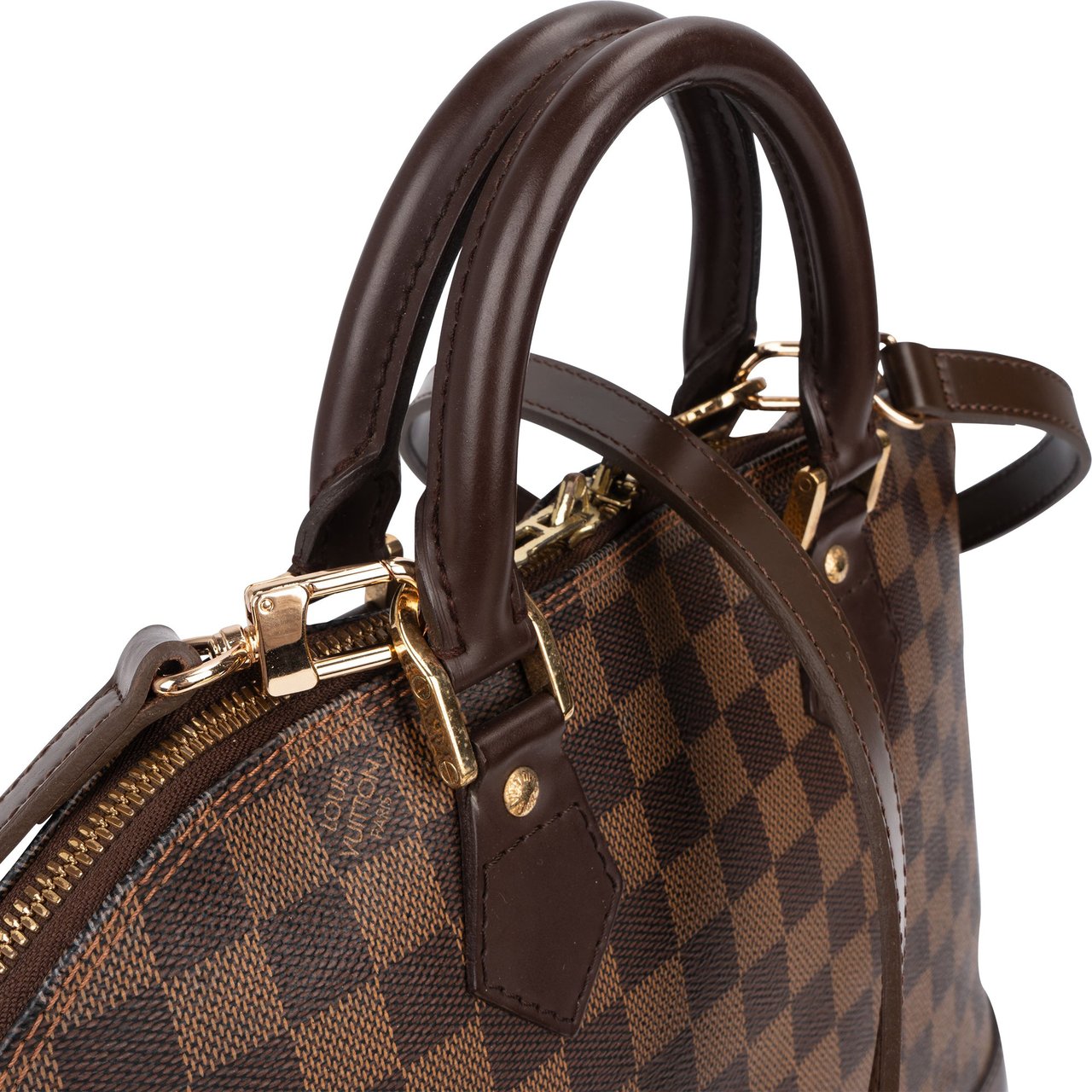 Louis Vuitton Monogram Damier Ebene Alma PM Handbag Bruin
