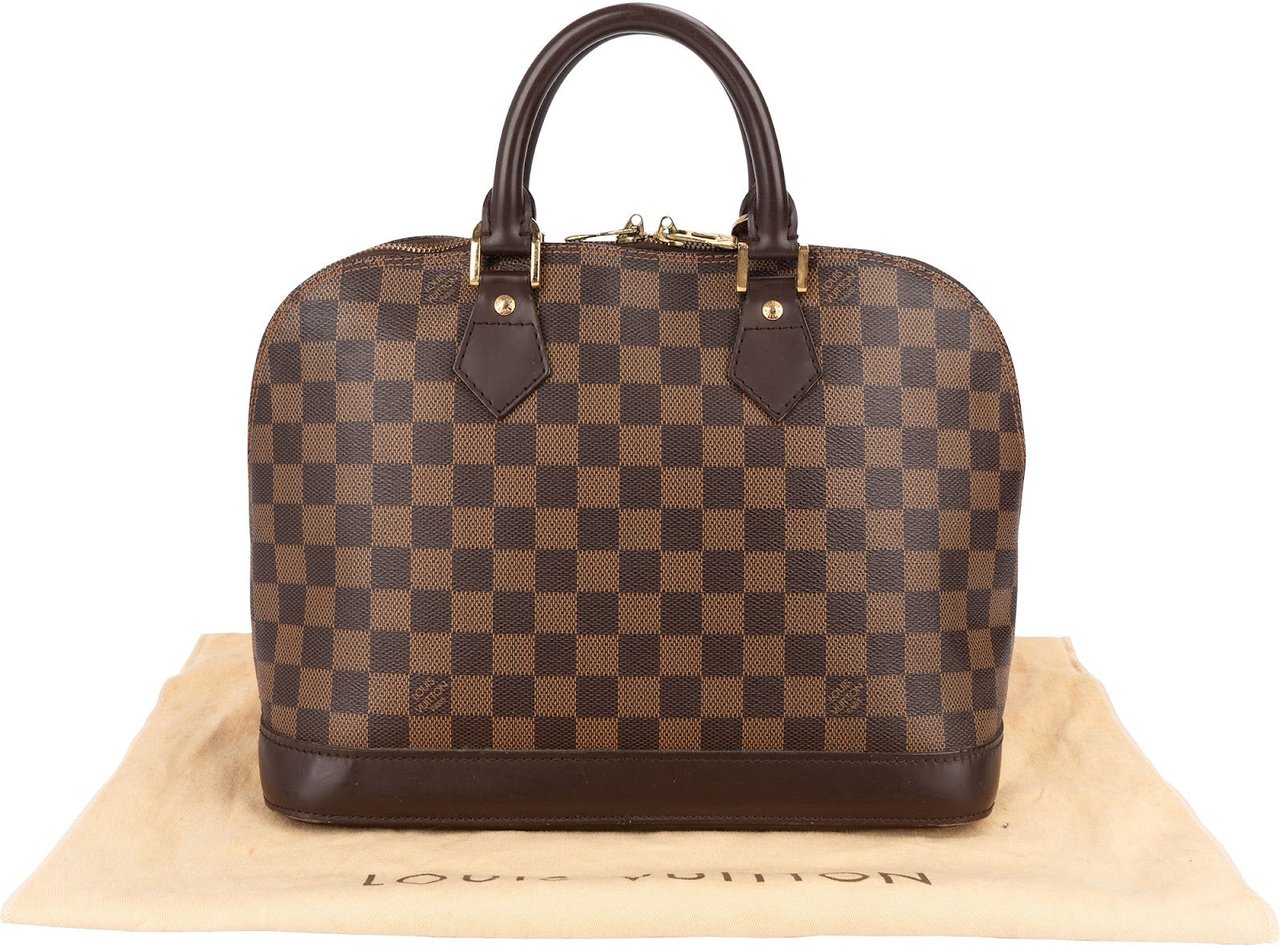 Louis Vuitton Monogram Damier Ebene Alma PM Handbag Bruin