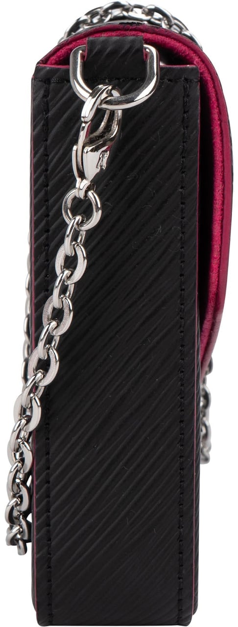 Louis Vuitton Louis Vuitton Noir Epi Leather Bicolor Pochette Felicie Crossbody Bag Zwart