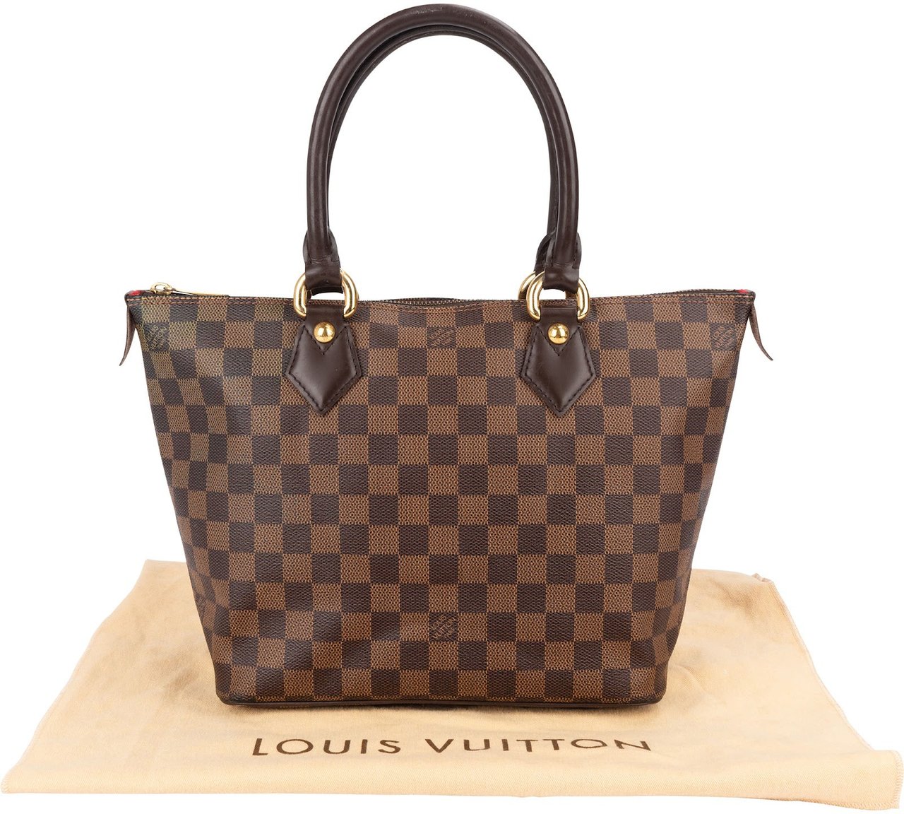 Louis Vuitton Louis Vuitton Monogram Damier Ebene Saleya PM Handbag Bruin