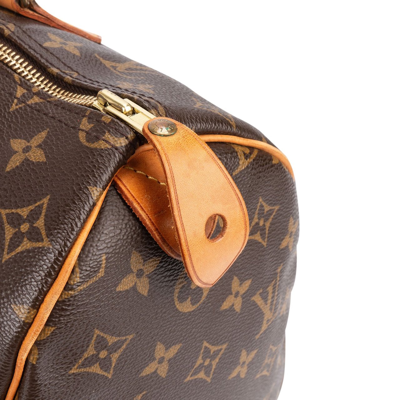 Louis Vuitton Louis Vuitton Monogram Canvas Speedy 35 Handbag Bruin