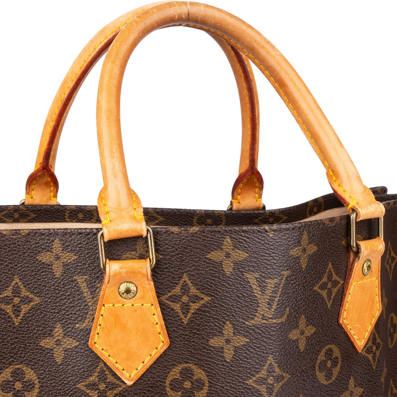 Louis Vuitton Louis Vuitton Canvas Monogram Sac Plat Handbag Divers
