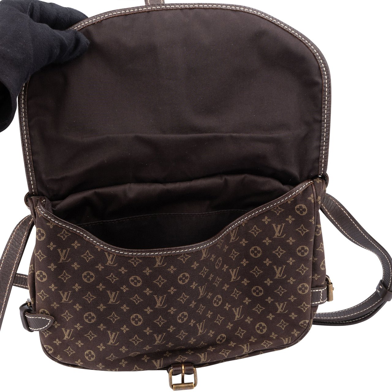 Louis Vuitton Louis Vuitton Mini Lin Monogram Saunur 30 Crossbody Bag Divers
