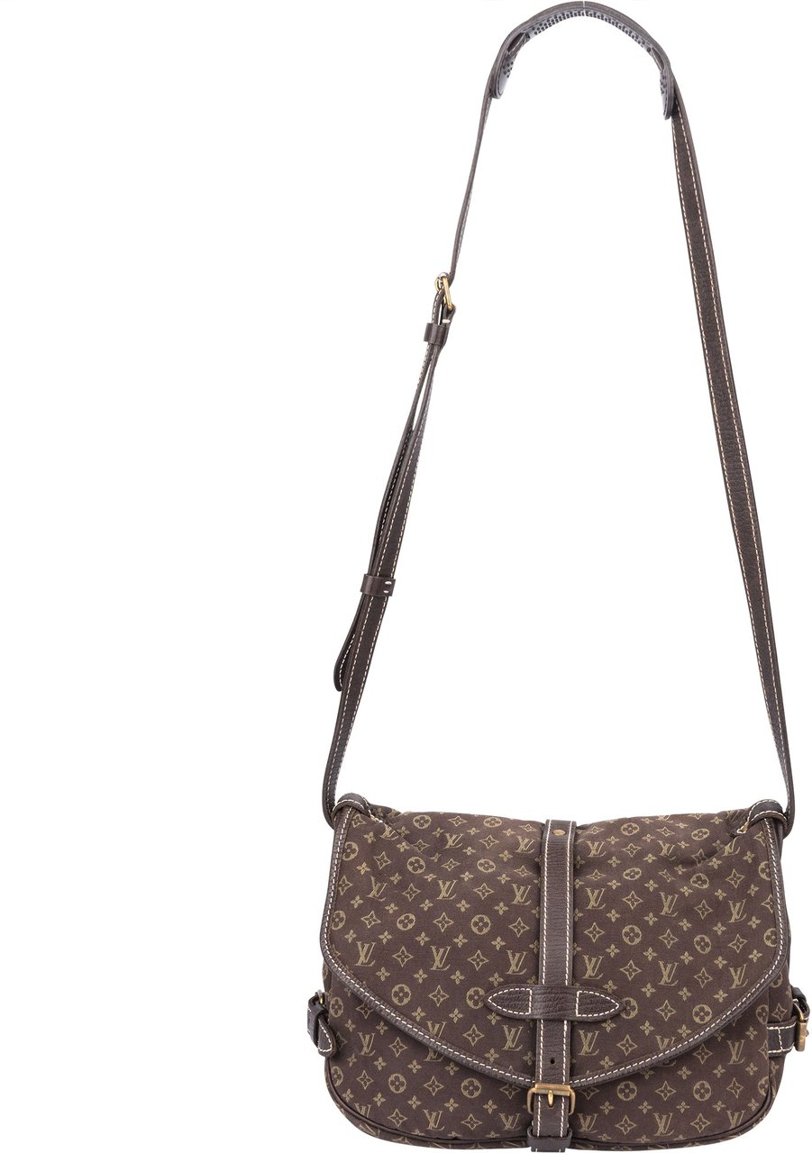 Louis Vuitton Louis Vuitton Mini Lin Monogram Saunur 30 Crossbody Bag Divers