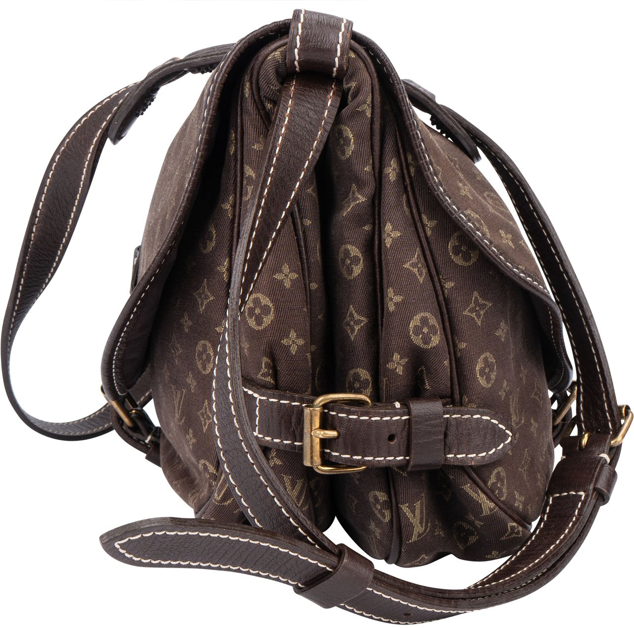 Louis Vuitton Louis Vuitton Mini Lin Monogram Saunur 30 Crossbody Bag Divers