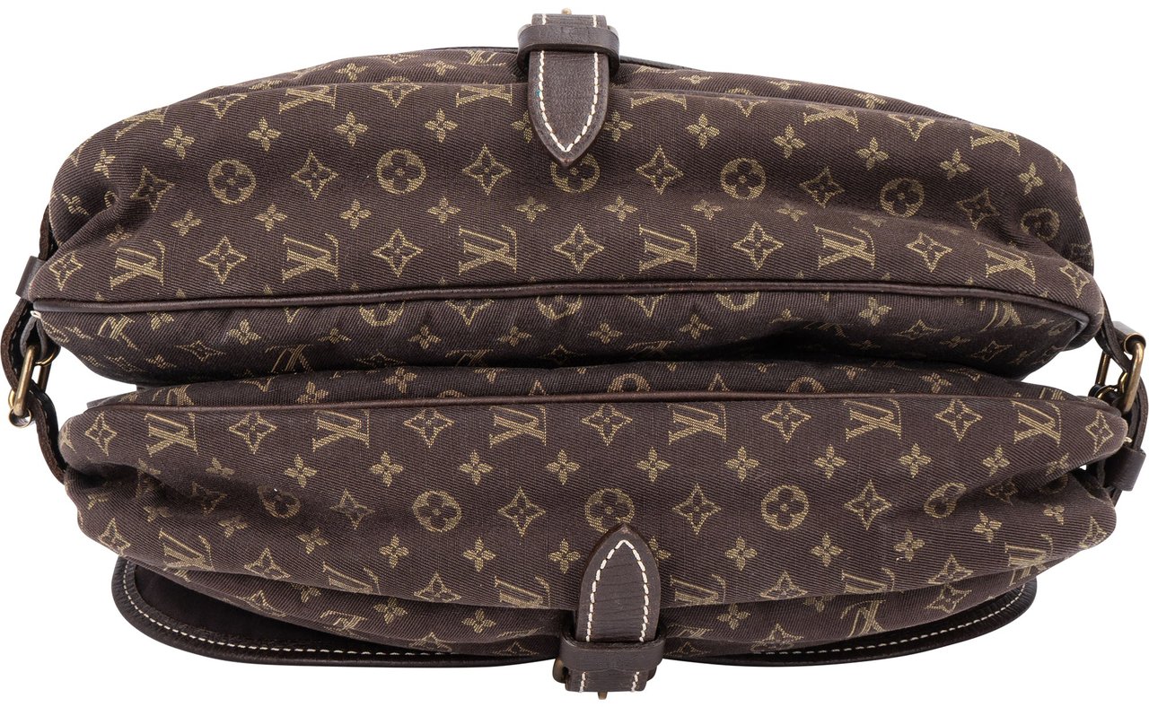 Louis Vuitton Louis Vuitton Mini Lin Monogram Saunur 30 Crossbody Bag Divers