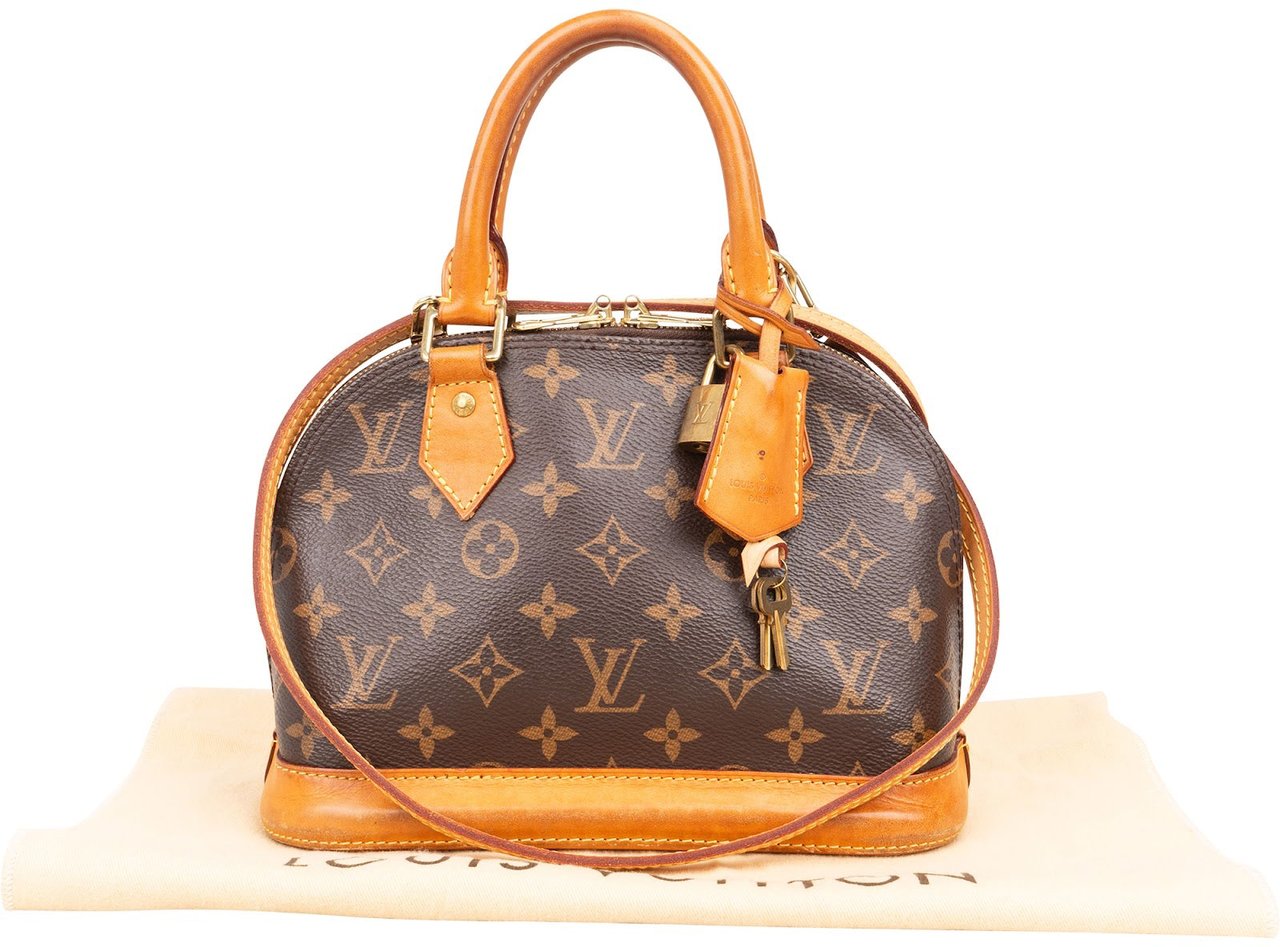 Louis Vuitton Monogram Canvas Alma BB Handbag Bruin