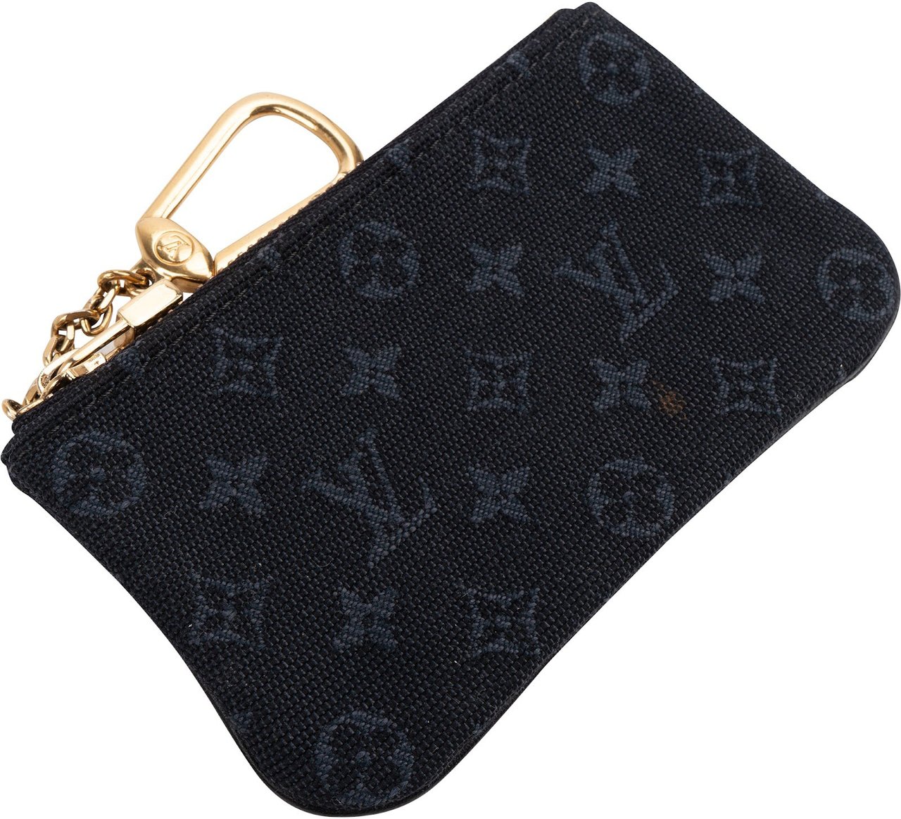 Louis Vuitton Louis Vuitton Mini Lin Monogram Idylle Key Pouch Zwart