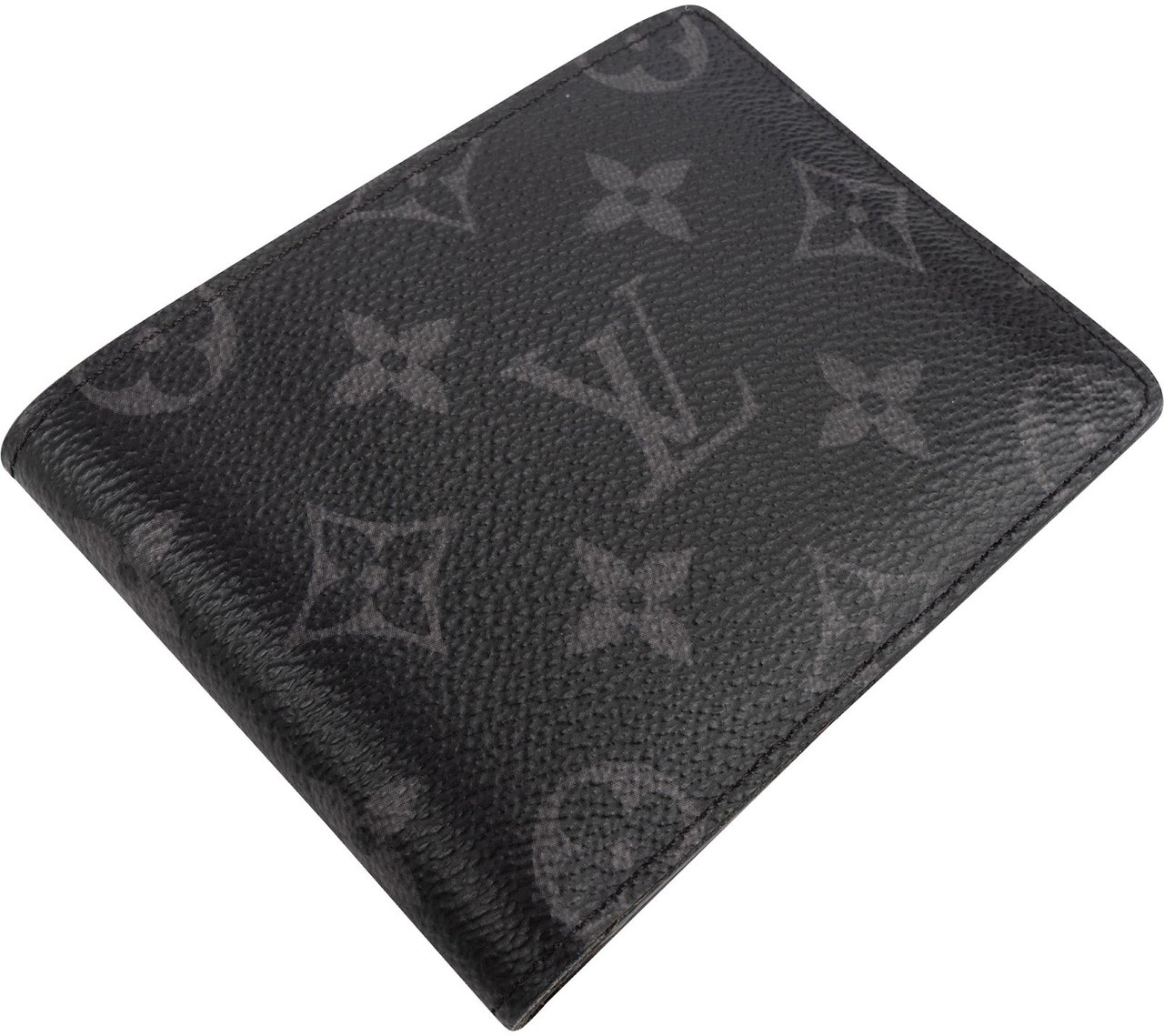 Louis Vuitton Louis Vuitton Canvas Monogram Eclipse Slender Wallet Zwart