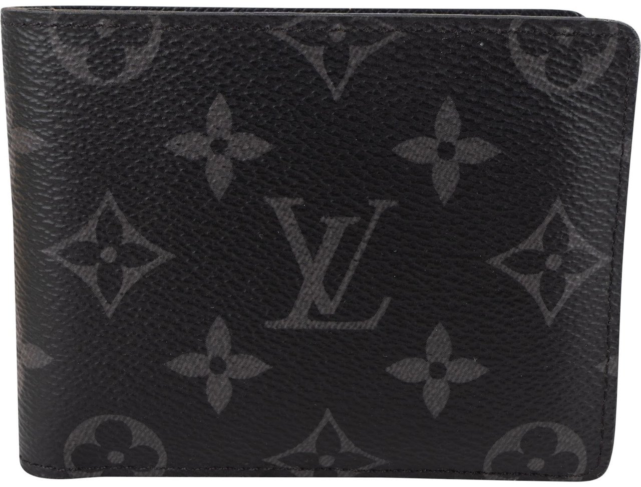 Louis Vuitton Louis Vuitton Canvas Monogram Eclipse Slender Wallet Zwart