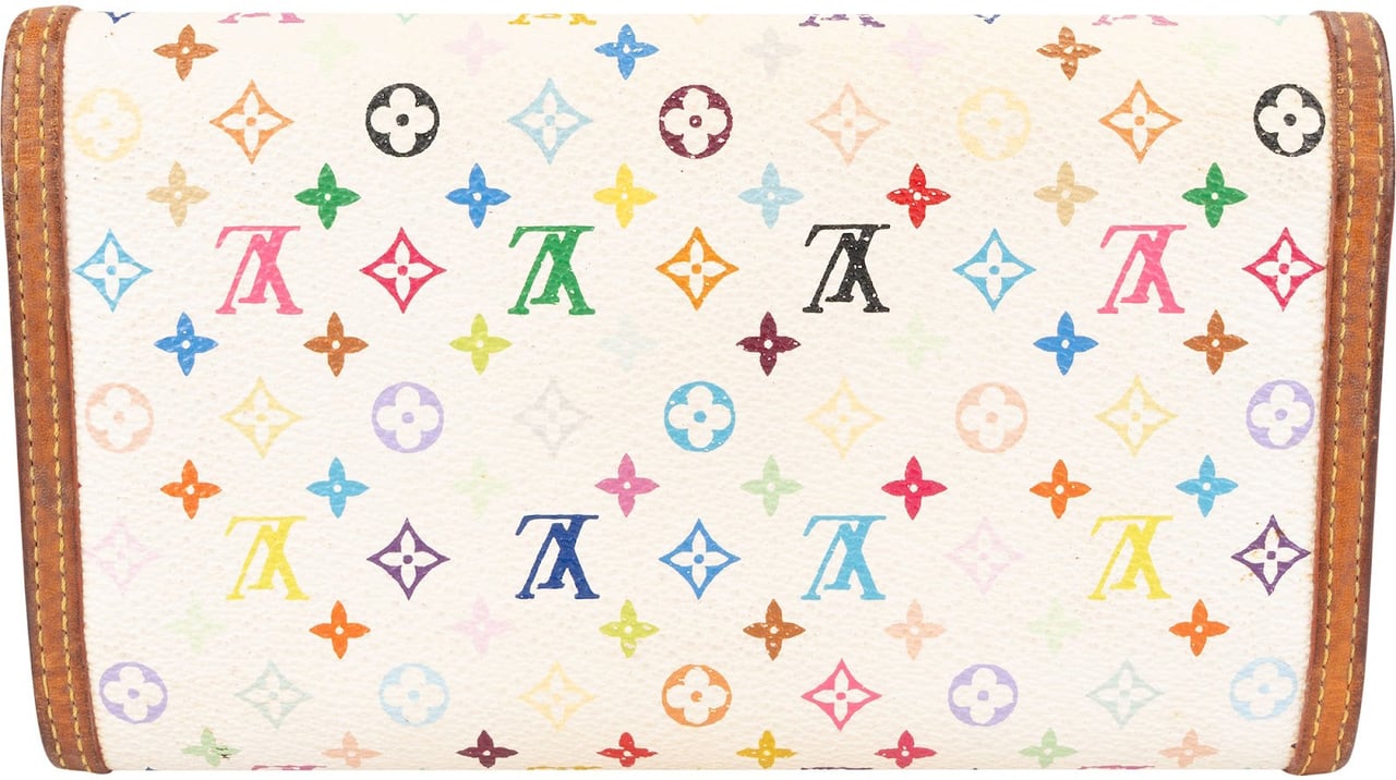Louis Vuitton Louis Vuitton Murakami Multicolor Porte-Trésor International Wallet Wit
