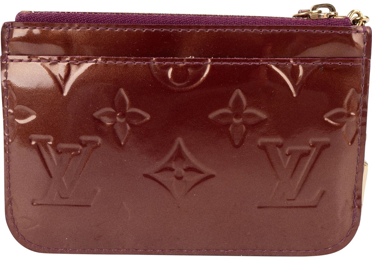 Louis Vuitton Louis Vuitton Monogram Vernis Leather Key Pouch Rood