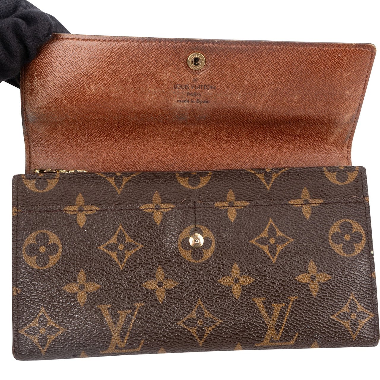 Louis Vuitton Louis Vuitton Monogram Canvas Sarah Wallet Bruin